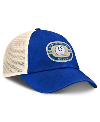 Men's Royal Indianapolis Colts Team Patch Adjustable Hat