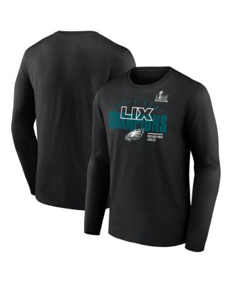 Fanatics - Men's Black Philadelphia Eagles Super Bowl LIX Champions Legacy Iconic Victory Long Sleeve T-Shirt