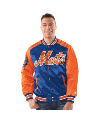 Starter - Men's Royal New York Mets Varsity Full-Snap Jacket