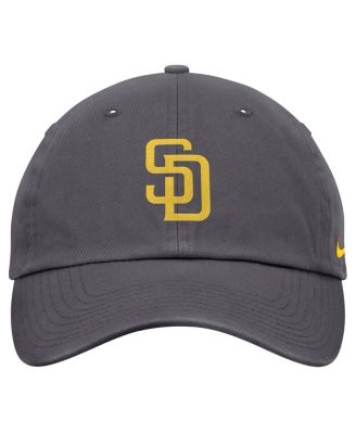 Мужская серая кепка Nike San Diego Padres Club с регулируемой посадкой