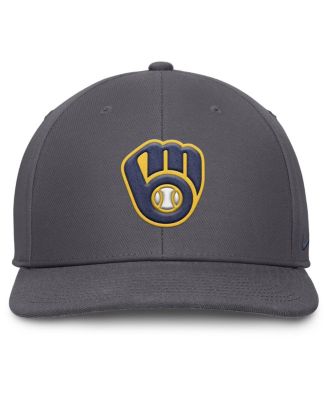 Мужская серая бейсболка Nike Milwaukee Brewers Pro Performance Snapback