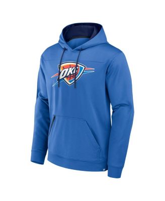 Фанатики мужские синие Оклахома-Сити Тандер резервный защитник пуловер толстовка с капюшоном