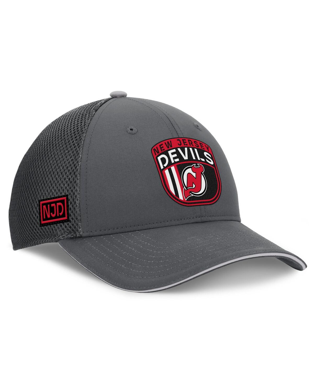 Fanatics Men's Gray New Jersey Devils Authentic Pro Home Ice Trucker Adjustable Hat In Gray