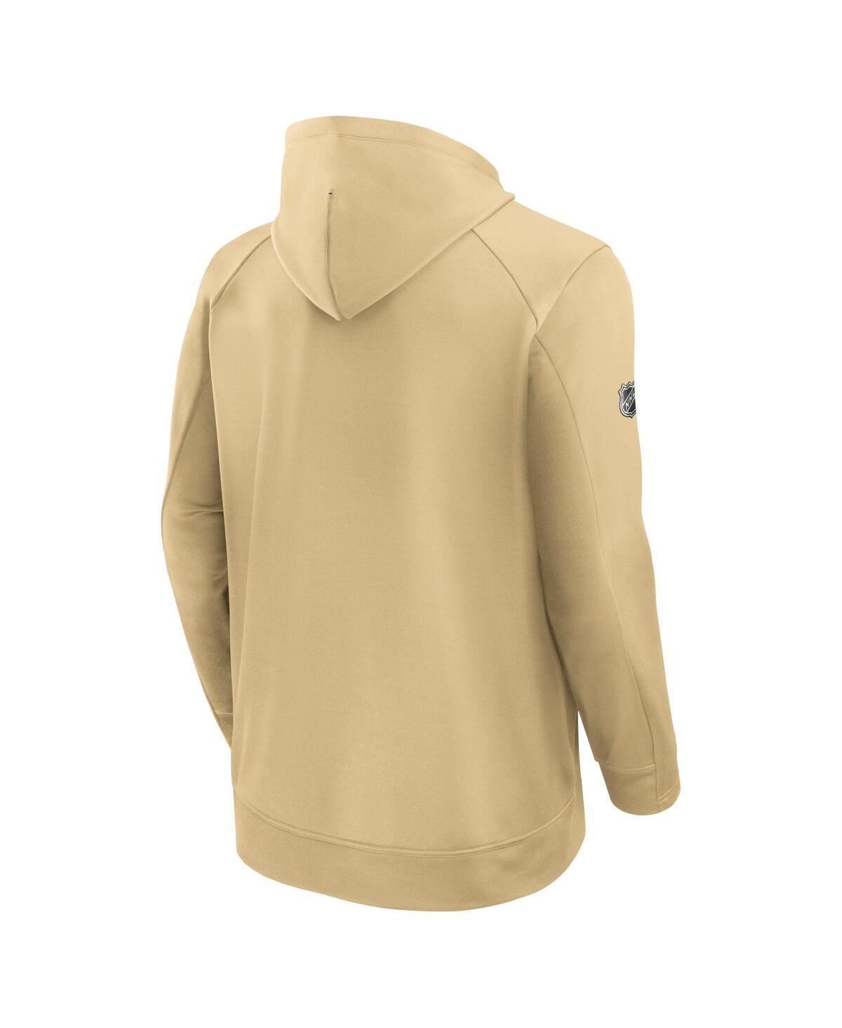 Fanatics Men's Gold Vegas Golden Knights Authentic Pro Alternate Fleece Pullover Hoodie In Gold