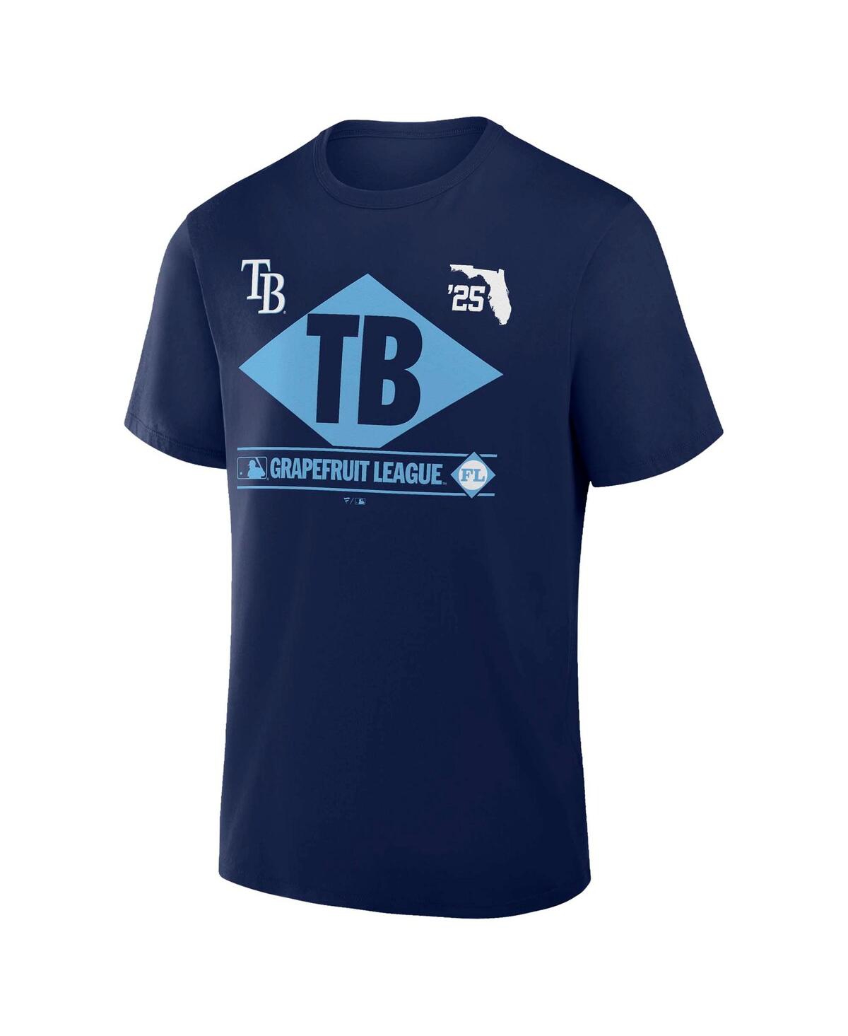 Fanatics Men's Navy Tampa Bay Rays 2025 Spring Training Grapefruit League True Icon T-shirt In Navy