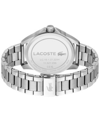 Men's Le Croc Silver Tone Stainless Steel Bracelet Watch, 43mm
