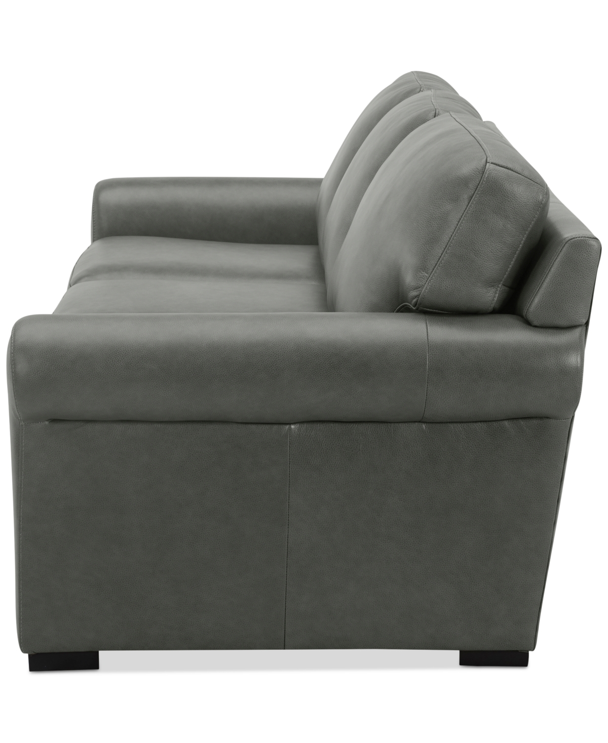 Macy's Radley 86" Leather Roll Arm Sofa, Exclusively At  In Anthracite
