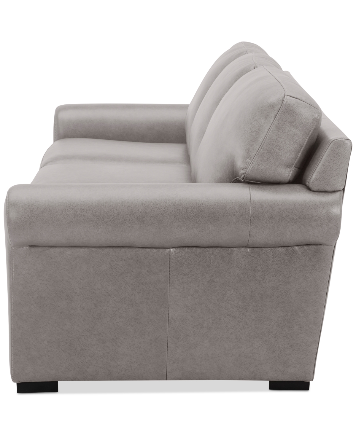 Macy's Radley 86" Leather Roll Arm Sofa, Exclusively At  In Ash