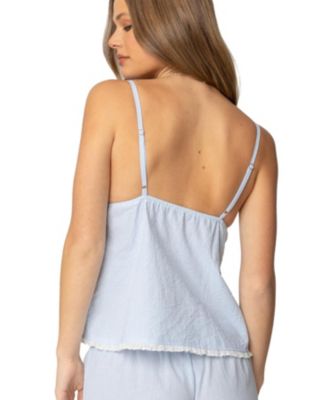 Женская майка-сорочка Danna в тонкую полоску с рисунком от Edikted