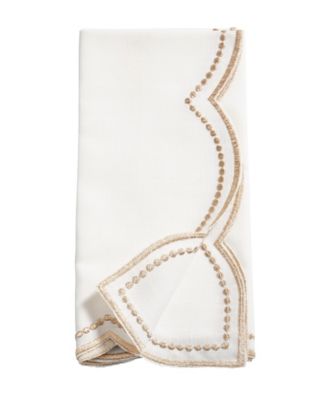 Embroidered Polka Dot Napkin, Set of 4