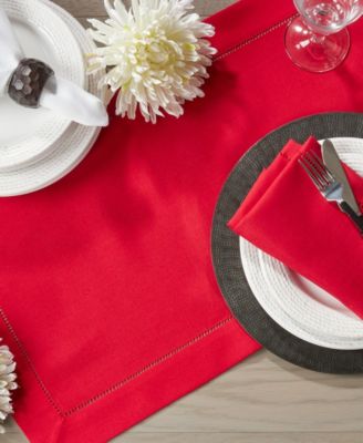 Hemstitched Border Table Runner, 16" x 54"