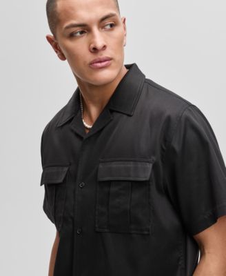 Mode of One Mens Camp Collar Twill Shirt Exclusively at Macys 6790₽