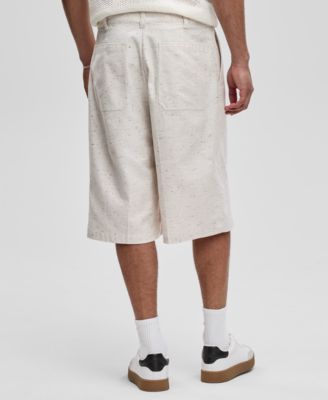 Mode of One Men's Oversized Speckled Textured Shorts, Exclusively at Macy's