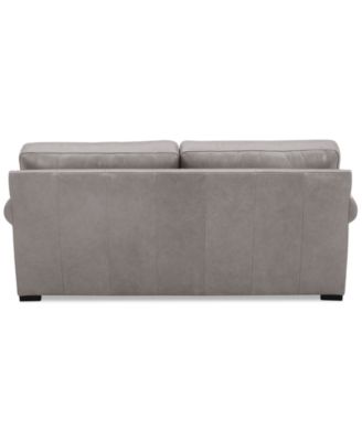 Radley Roll Arm 74" Leather Apartment Sofa
