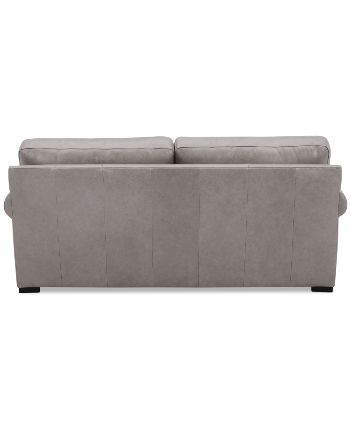 Macy's Radley 74" Leather Roll Arm Apartment Sofa, Exclusively At  In Ash