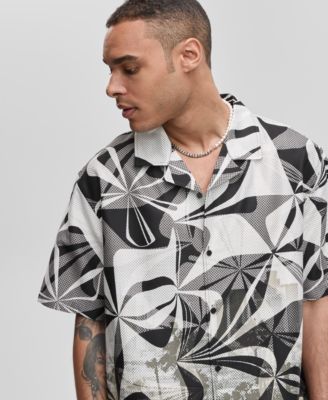 Mode of One Mens Short-Sleeve Slick Play Camp Collar Shirt Exclusively at Macys 6790₽