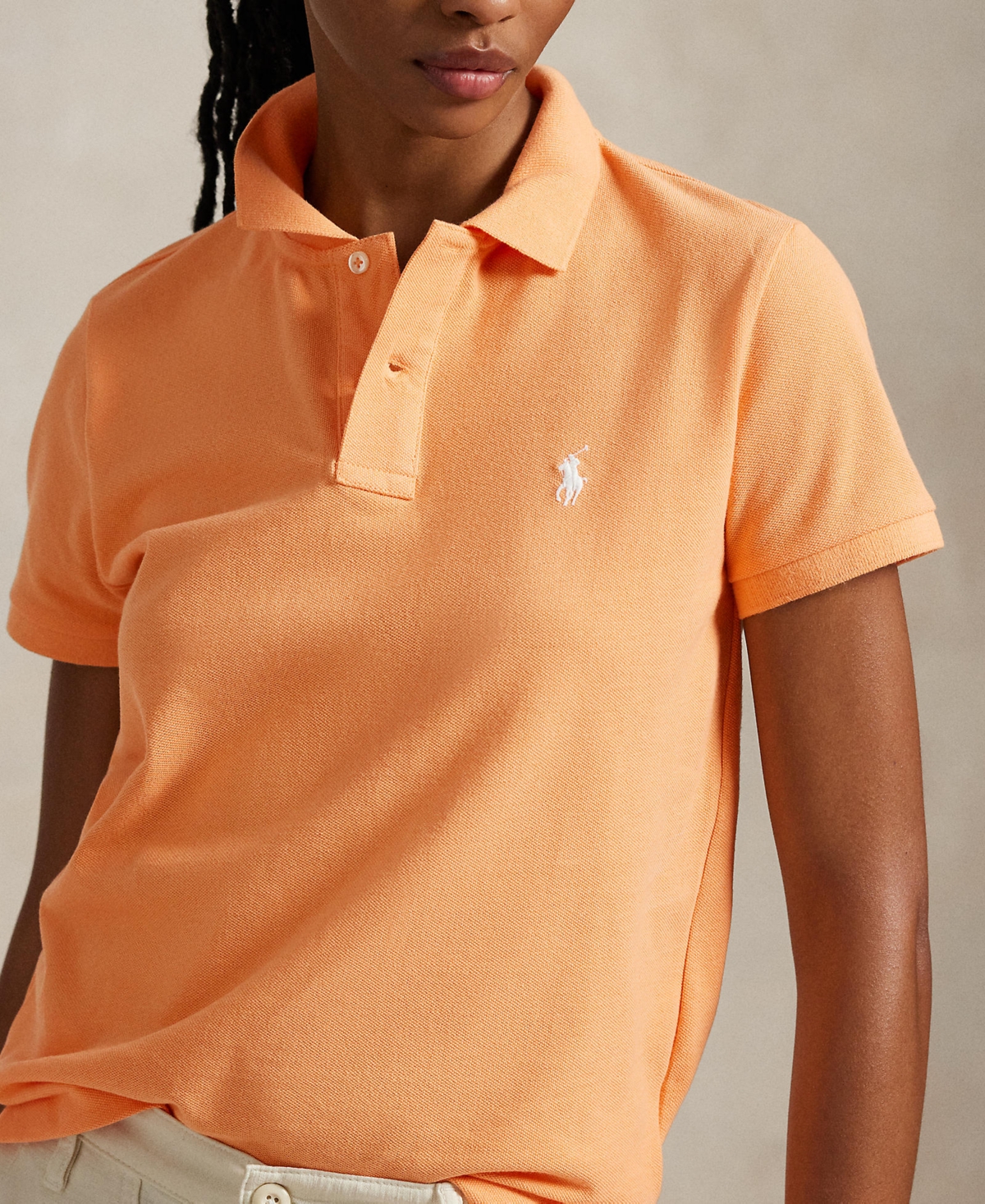 Polo Ralph Lauren Classic Fit Mesh Polo Shirt In Key West Orange