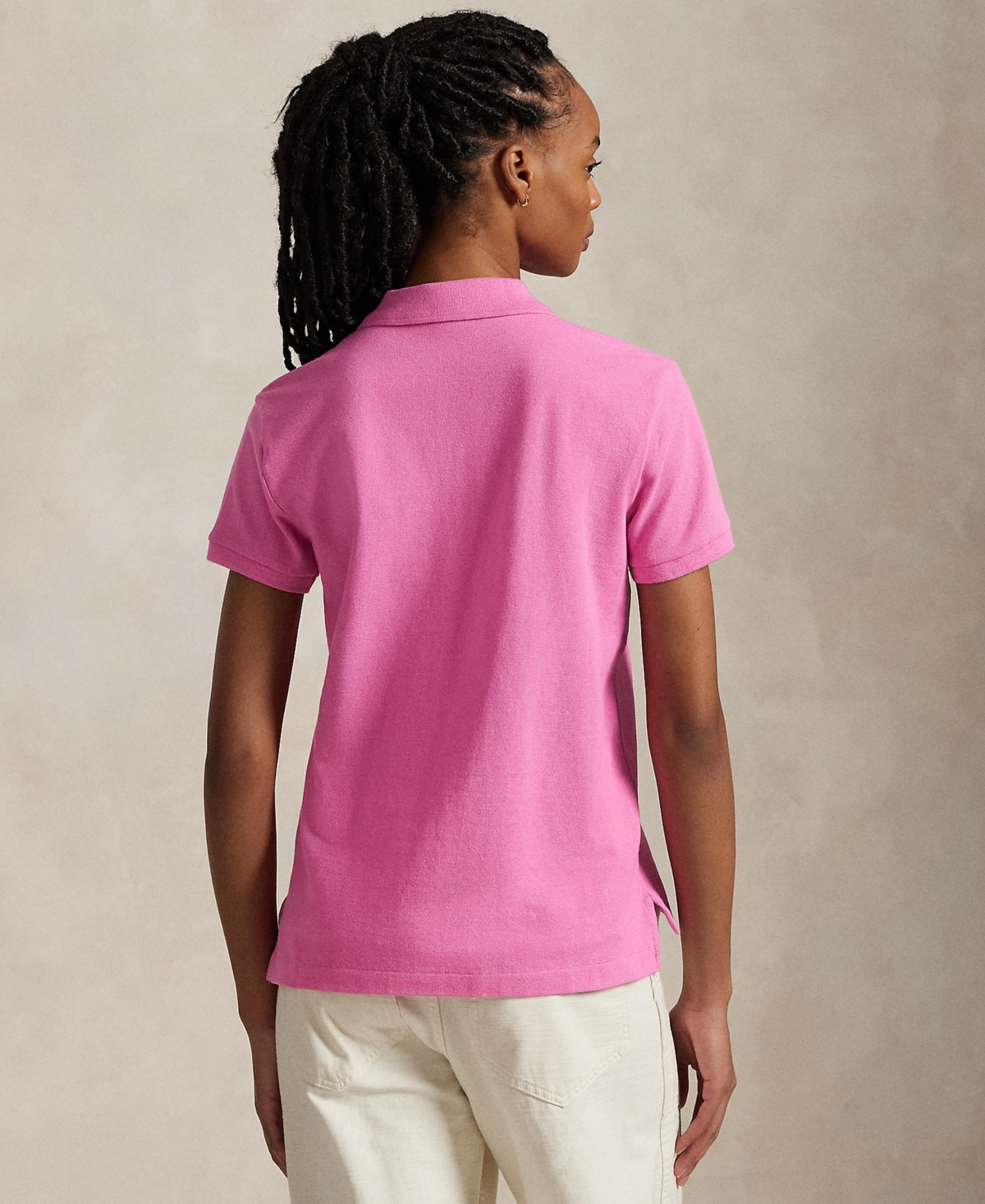 Polo Ralph Lauren Women's Classic-fit Mesh Polo Shirt In Dalia Pink