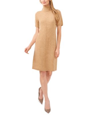CeCe - Women's Short-Sleeve Turtleneck Sweater Dress