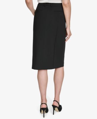 Женская юбка-карандаш Halston с пуговицами спереди