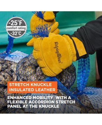 Перчатки RefrigiWear из эластичной кожи с изоляцией на костяшках пальцев RefrigiWear - Защита от экстремального холода гибкие и прочные рабочие перчатки 7790₽