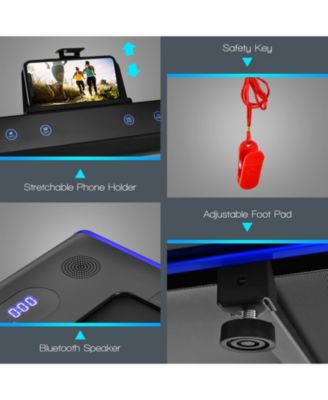 2-in-1 Folding Walking Pad Treadmill with Dual LED Display