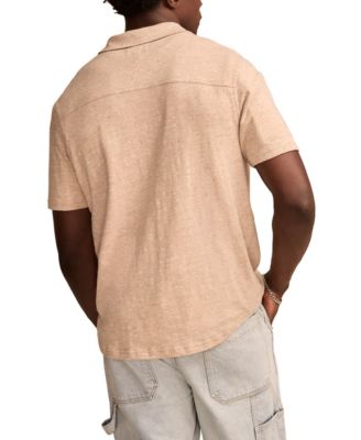 Men's Linen Short Sleeve Button Down Shirt