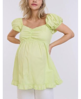 Maternity Off the Shoulder Short Sleeve Babydoll Top - Motherhood