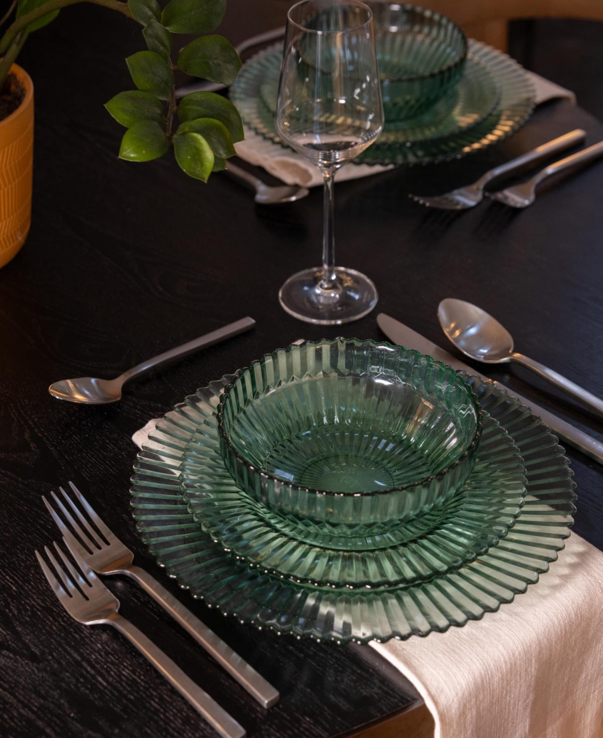 Fortessa Archie Set Of 4 Salad Plates In Green