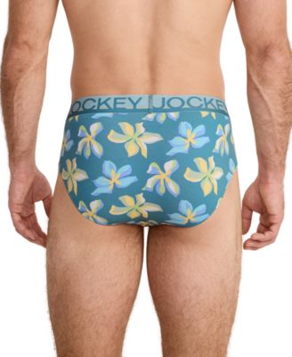 Jockey Mens Cotton-Stretch Briefs Pack of 3 6090₽
