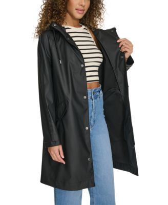 Women's Raglan Sleeve Rain Collar Jacket