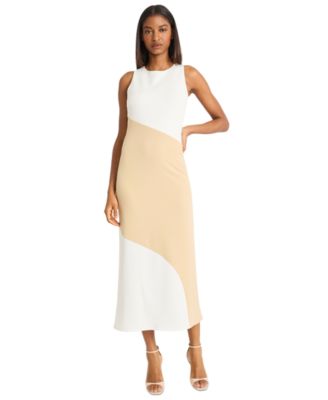 Donna Morgan - Women's Colorblocked A-Line Dress