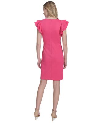 Женское платье-футляр с развевающимися рукавами от Tommy Hilfiger