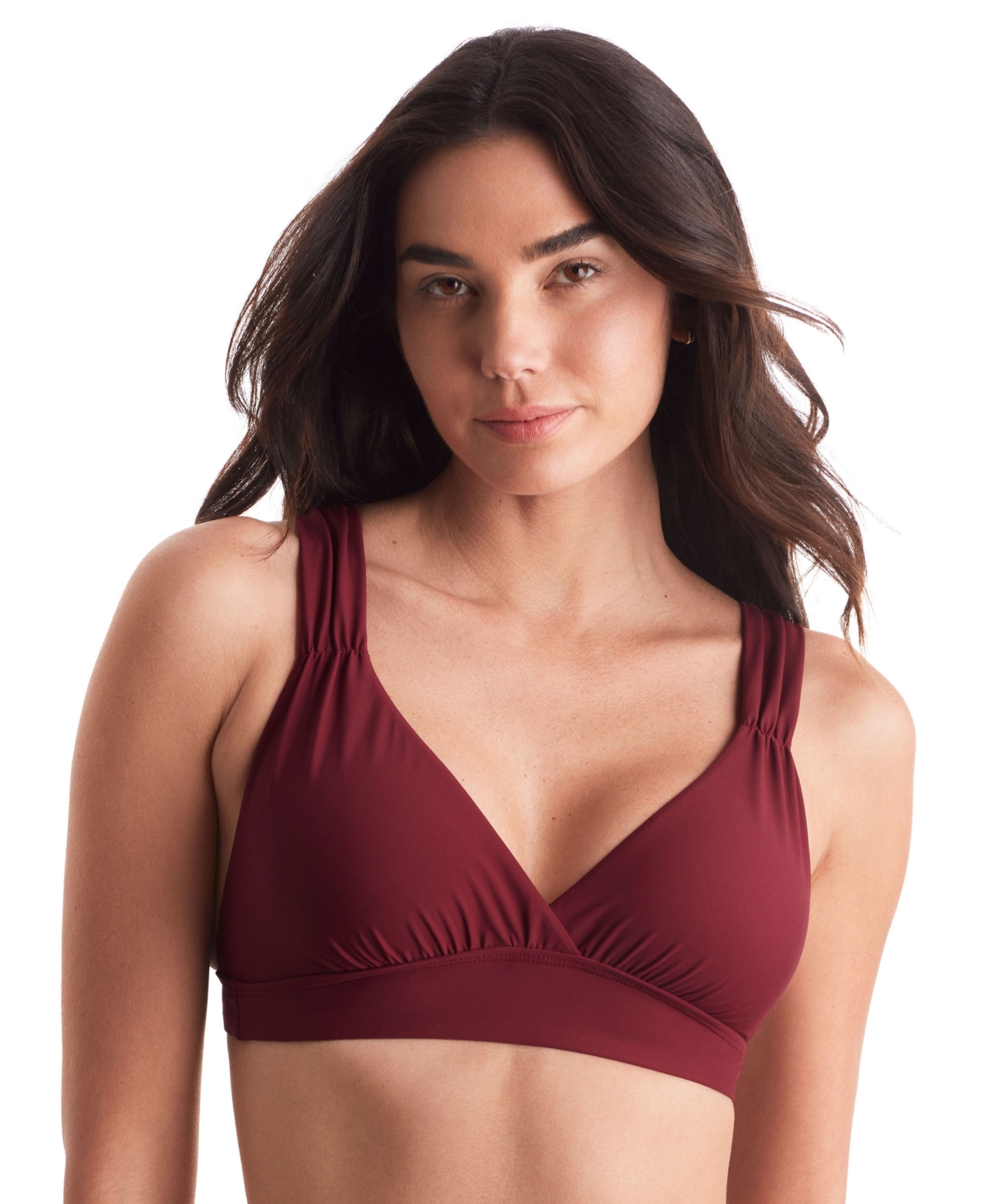 Shop Mimi Flamingo Women's Emory Shirred-strap Bikini Top
