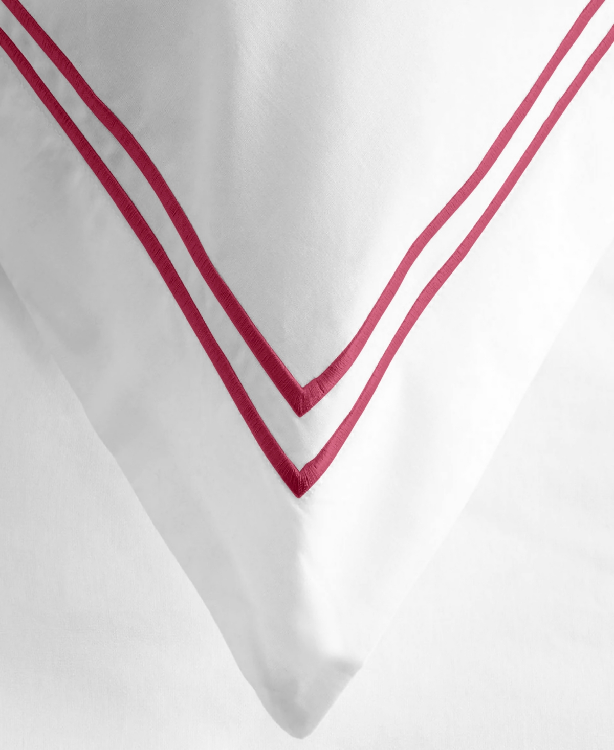 Ella Jayne Percale Satin Stitched 3-pc. Duvet Cover Set, Twin/twin Xl In Garnet Red