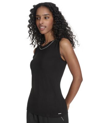 Женский топ без рукавов с круглым вырезом от Calvin Klein