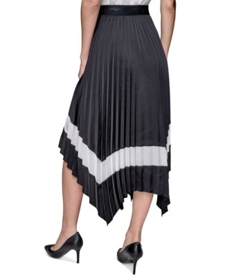 Женская плиссированная юбка миди от КАРЛА ЛАГЕРФЕЛЬДА в ПАРИЖЕ