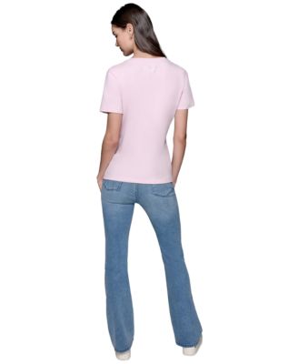 Футболка с круглым вырезом от КАРЛА ЛАГЕРФЕЛЬДА в ПАРИЖЕ с цитатой из женского сердца