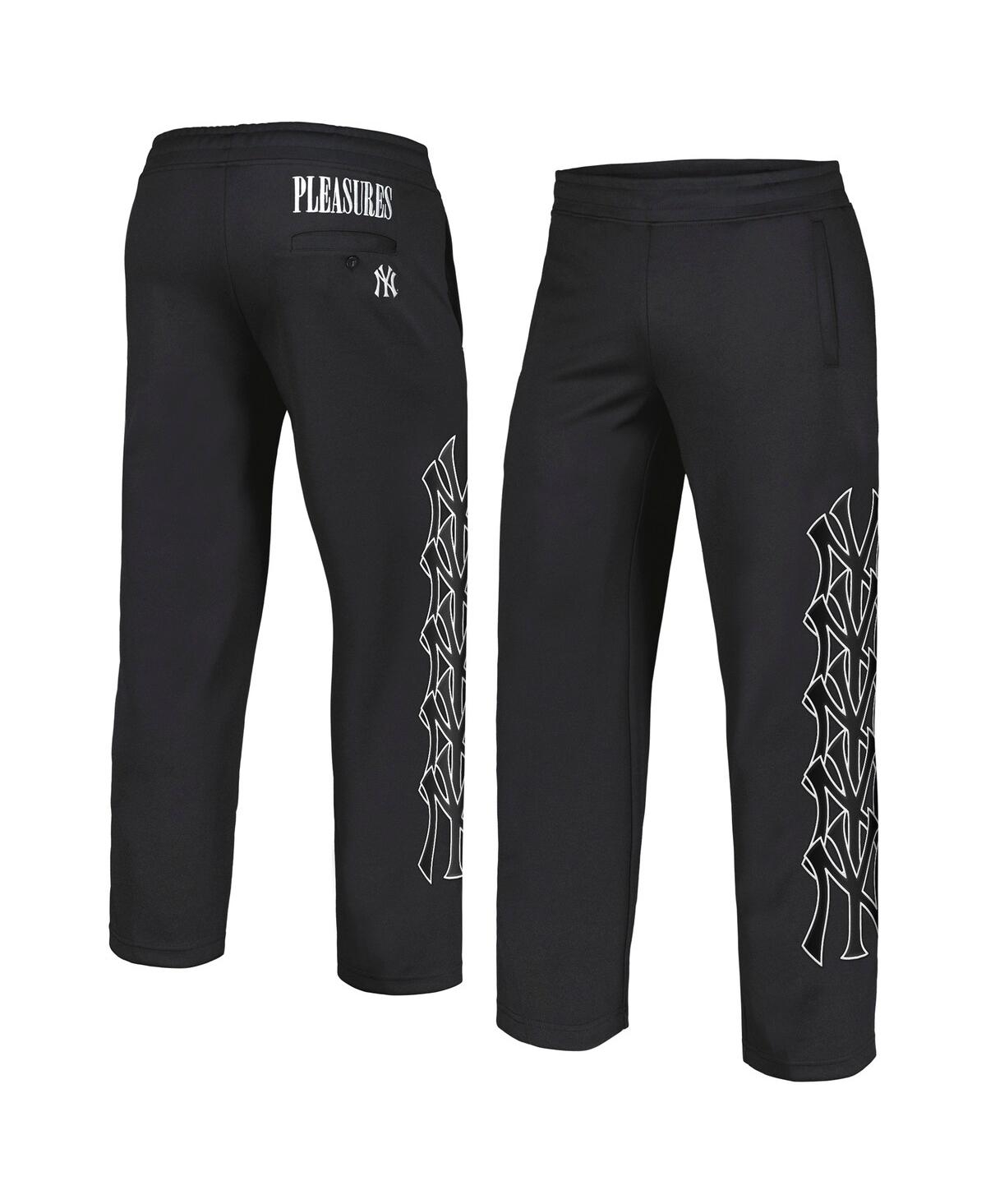 Men's Black New York Yankees Pitcher Track Pants - Black