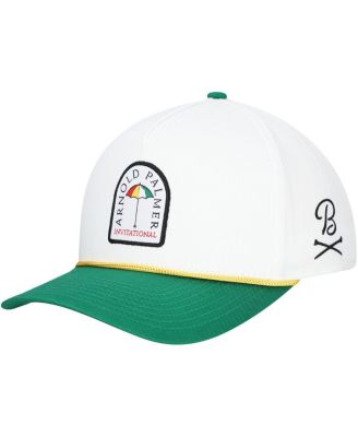 Barstool Golf - Men's and Women's White Arnold Palmer Invitational Two-Tone Adjustable Rope Hat