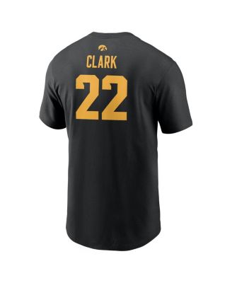 Men's and Women's Caitlin Clark Black Iowa Hawkeyes Retired Player Name Number T-Shirt