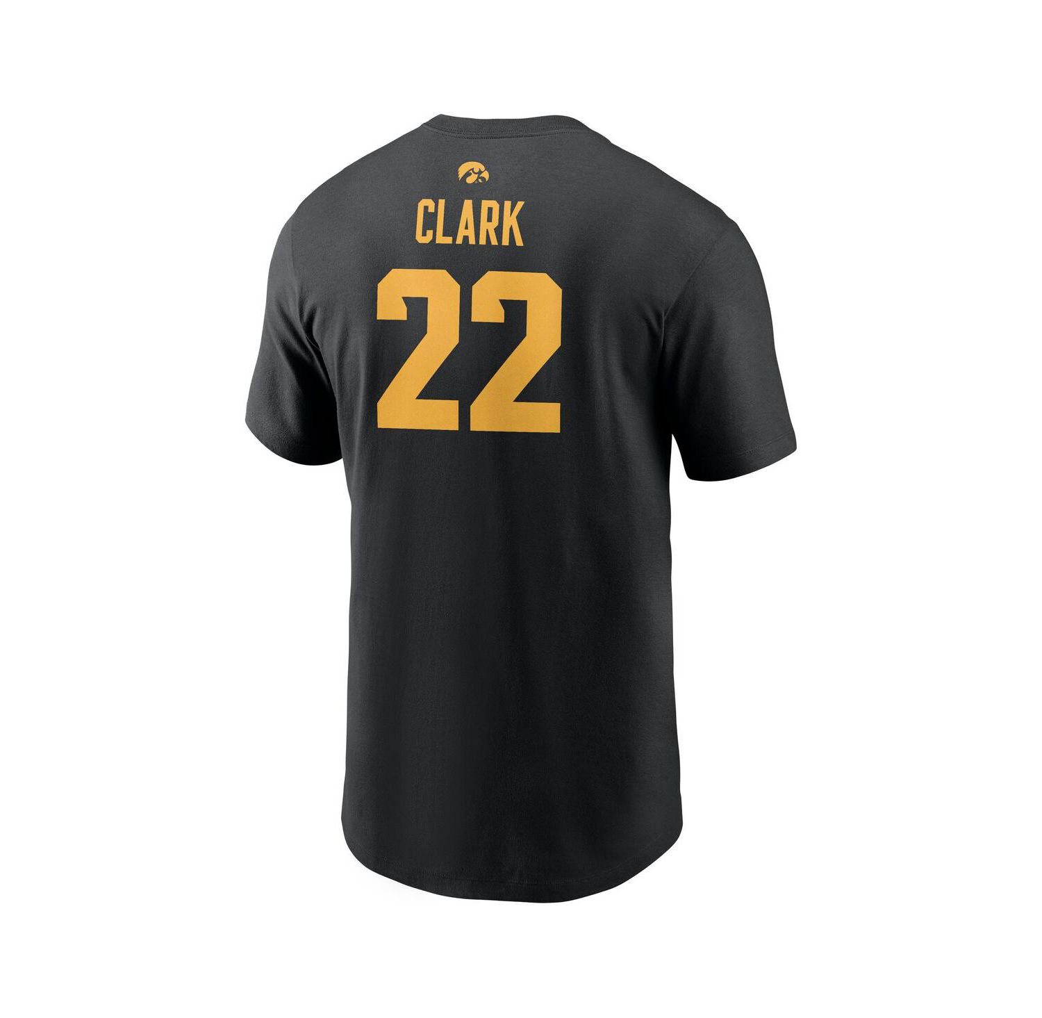 Men's and Women's Caitlin Clark Black Iowa Hawkeyes Retired Player Name & Number T-Shirt