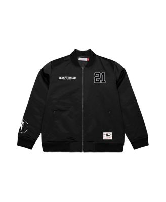 Мужская куртка-бомбер Mitchell & Ness от Sean Taylor Black Washington Commanders с именным номером на молнии