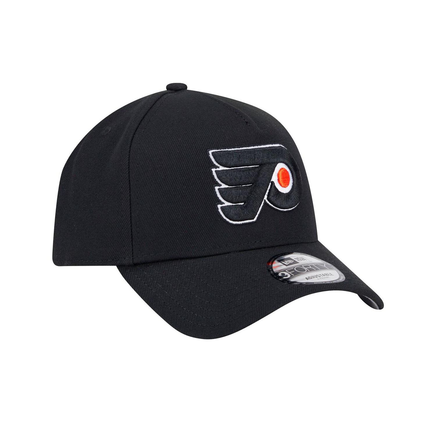 Men's Black Philadelphia Flyers Core A-Frame 9FORTY Adjustable Hat