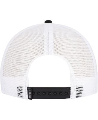 Men's Black West Virginia Mountaineers Built on Bravery Running Circle Trucker Adjustable Hat