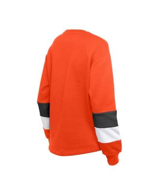 Женская оранжевая толстовка Baltimore Orioles Gameday с круглым вырезом от New Era