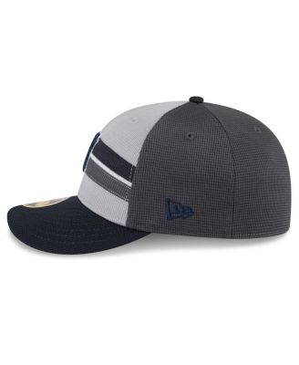 Мужская серая / темно-синяя шапка New Era Detroit Tigers 2025 для тренировок по бейсболке с низким профилем 59-футового размера.