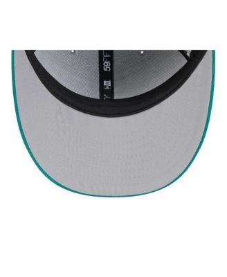 Мужская бейсболка New Era серого цвета/цвета морской волны Seattle Mariners 2025 для тренировок по бейсболке с низким профилем длиной 59 сантиметров.