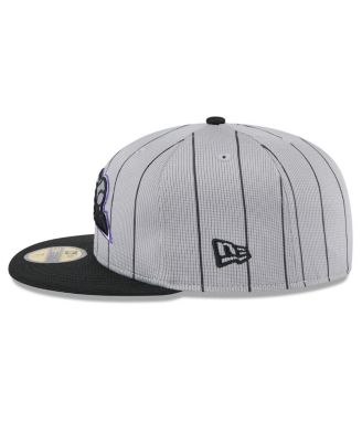 Men's Gray/Black Colorado Rockies 2025 Batting Practice 59FIFTY Fitted Hat