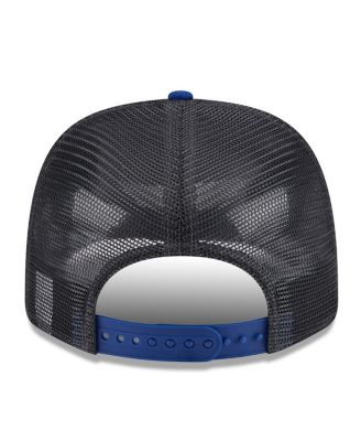 Мужская кепка дальнобойщика New Era серого цвета/Royal New York Mets 2025 для тренировок по бейсболке 9SEVENTY с эластичной застежкой